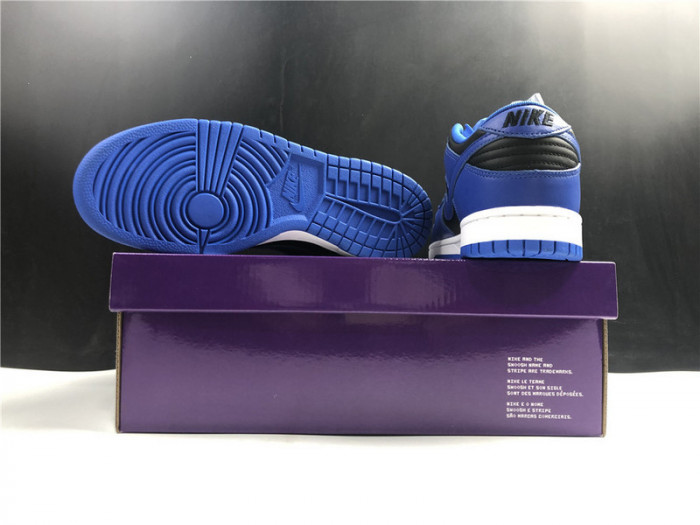 nike dunk low retro black hyper cobalt (2021) dd1391-001