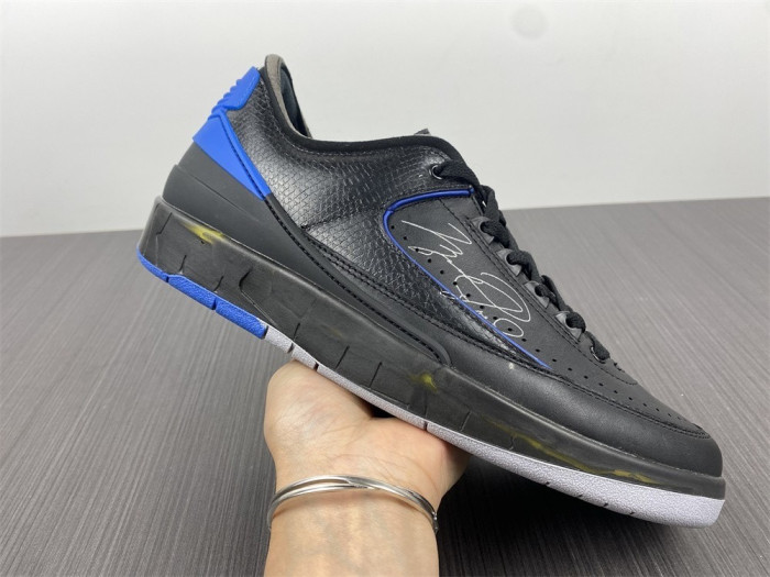 jordan 2 retro low sp off-white black blue dj4375-004