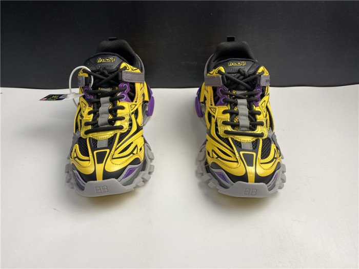 bl track trainers sneaker yellow grey 10604