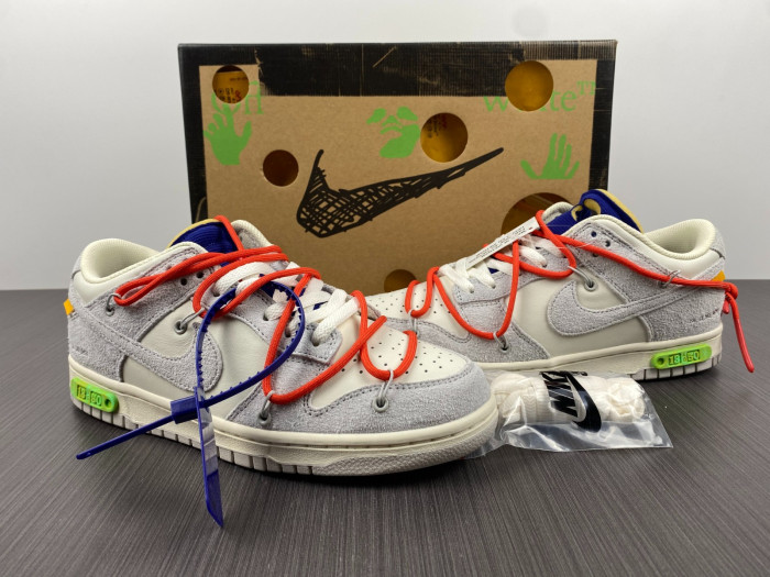 nike dunk low off-white lot 13 of 50 dj0950-110