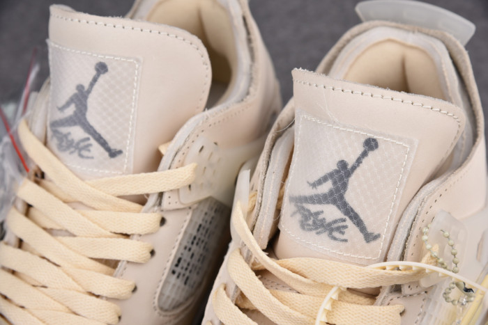 off-white air jordan 4 sail (2020) cv9388-100