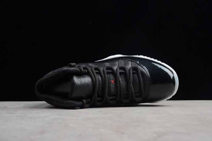 jordan 11 retro bp "72-10" black mens 378037-002