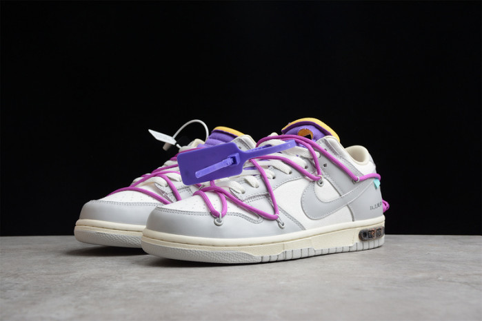 nike dunk low off-white lot 28 of 50 dm1602-111